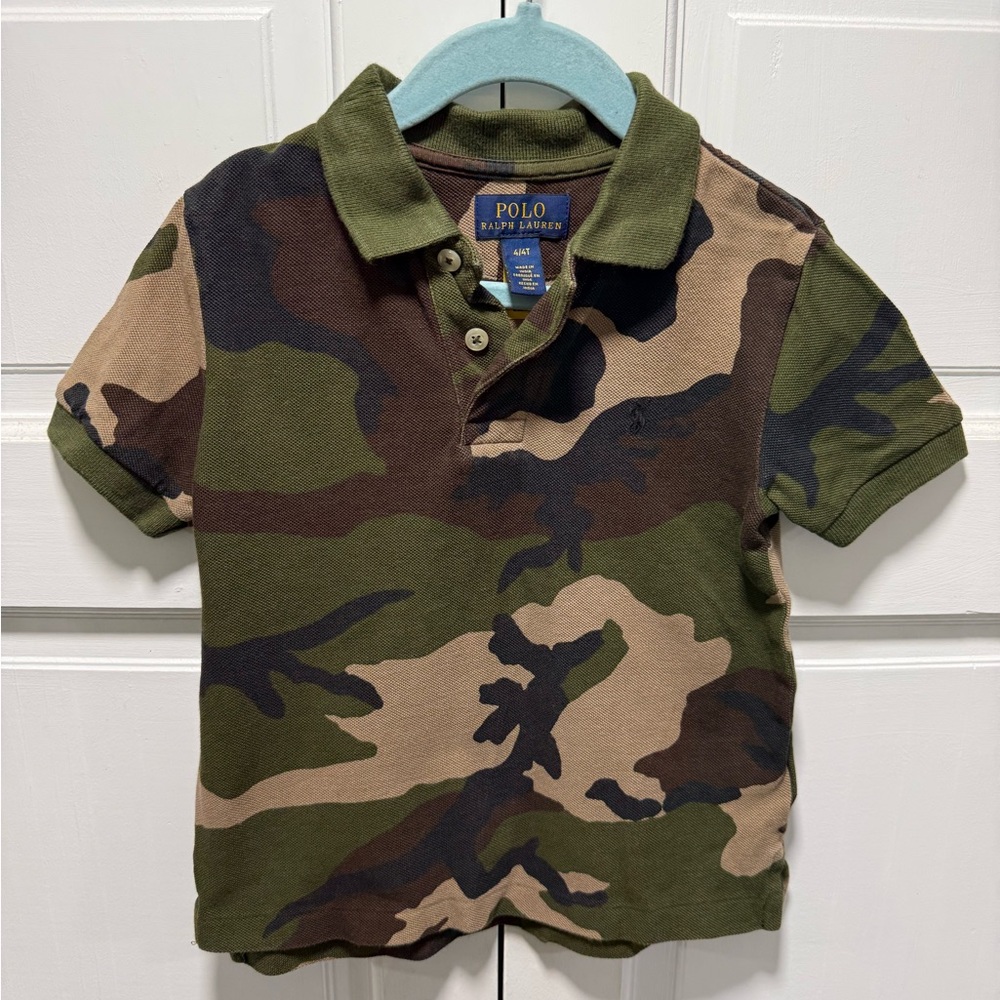 Polo by Ralph Lauren Kids Green Camouflage Polo